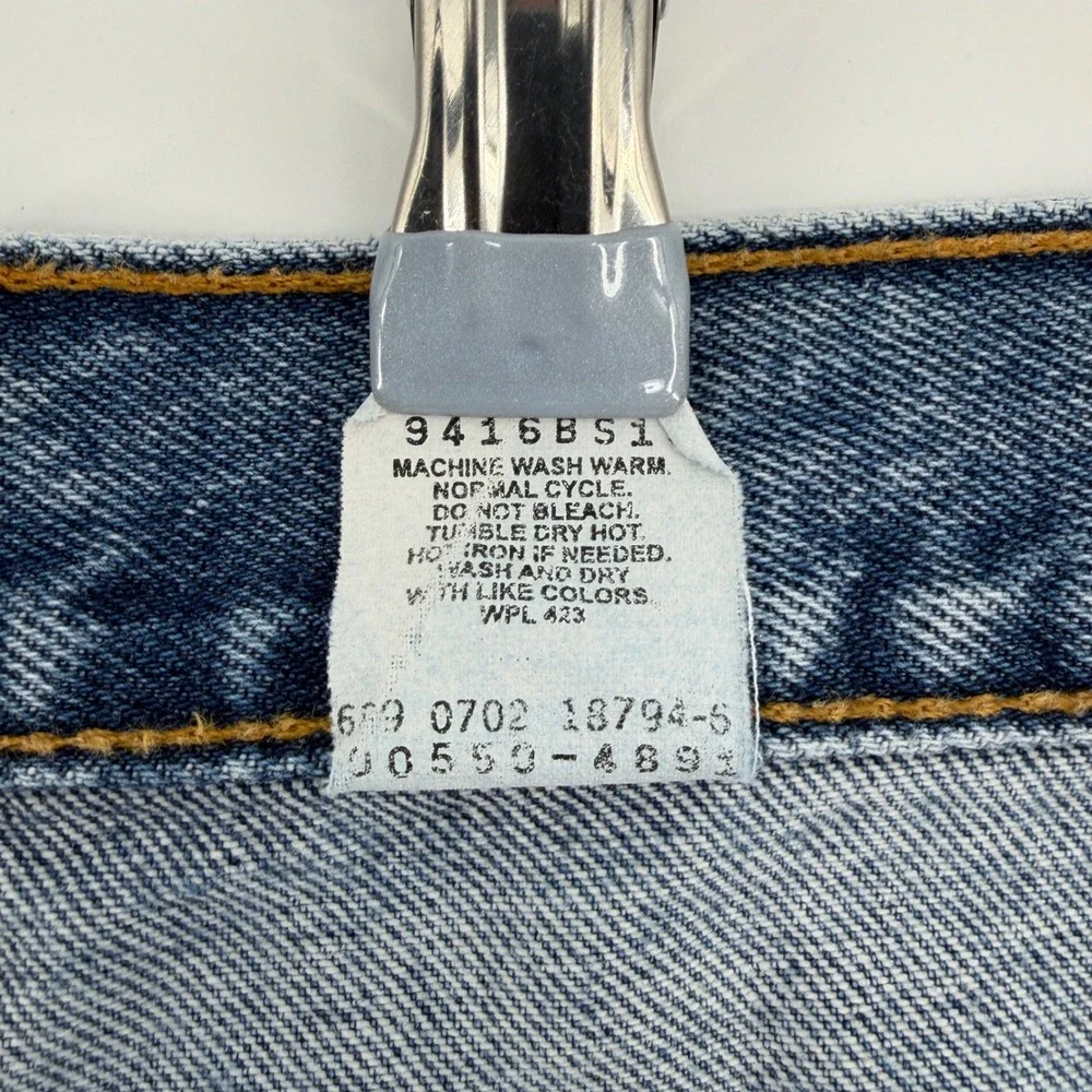 Vintage Y2K Levis 550 Relaxed Fit Jeans Mens 42x30 Blue Medium Wash 0550-4891